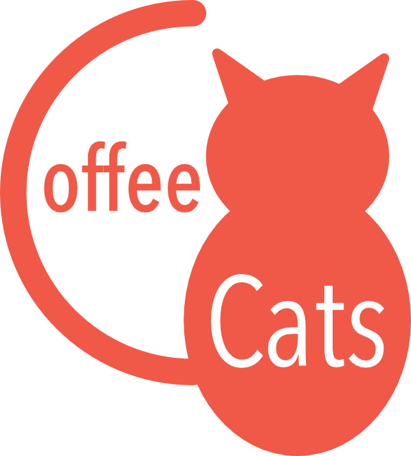 three different logos for Coffee Cats