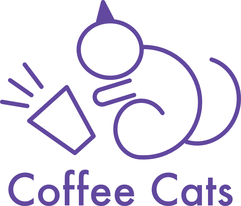 three different logos for Coffee Cats