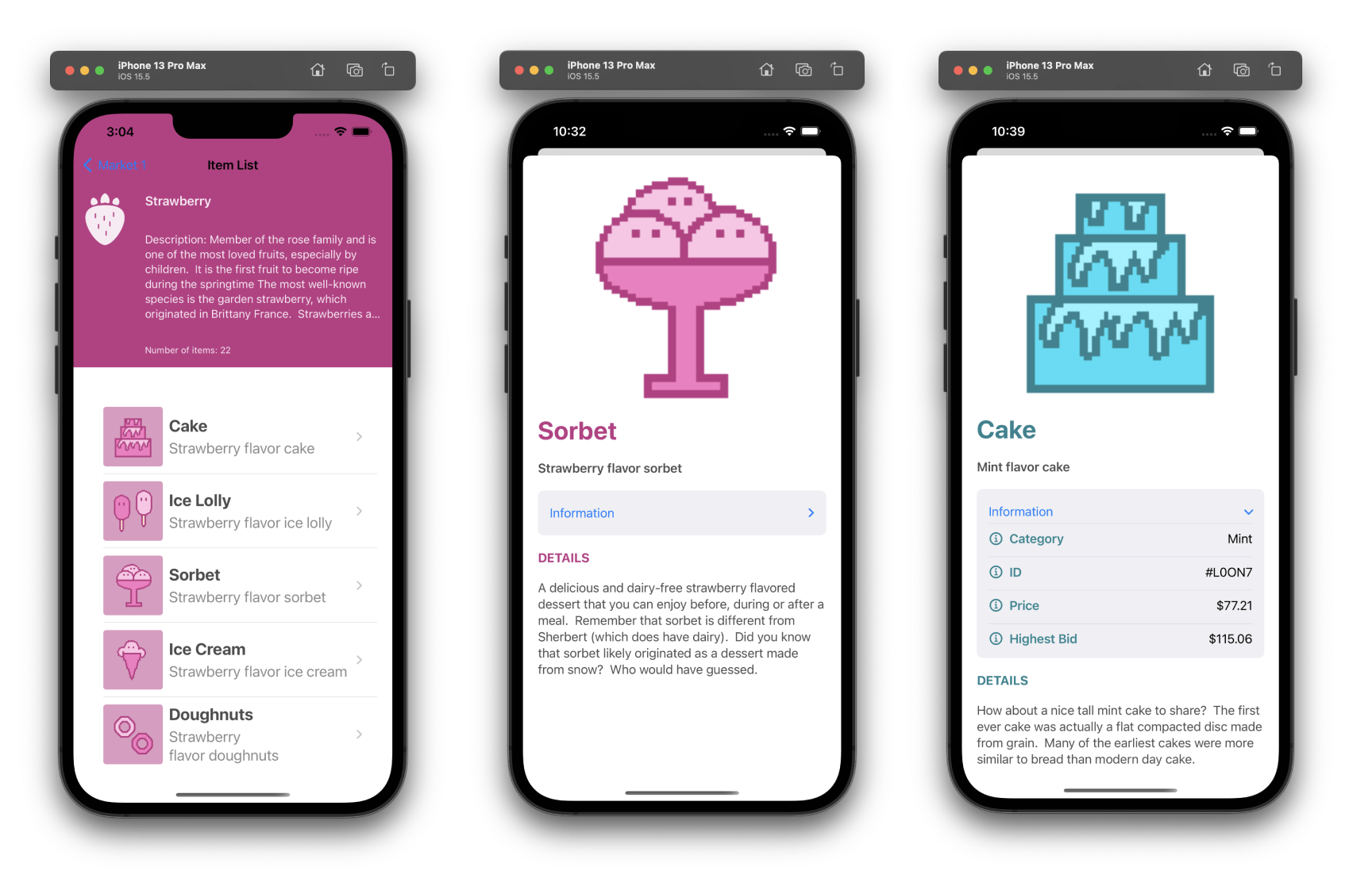 UI Desserts in SwiftUI